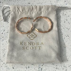 Kendra Scott Rose Gold Hoop Earrings